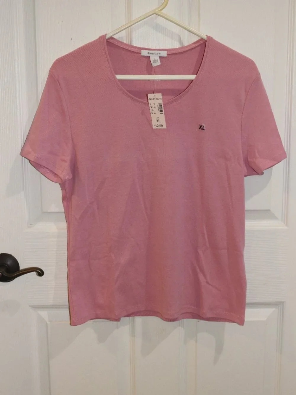 dressbarn Rose Pink Short Sleeve Tee